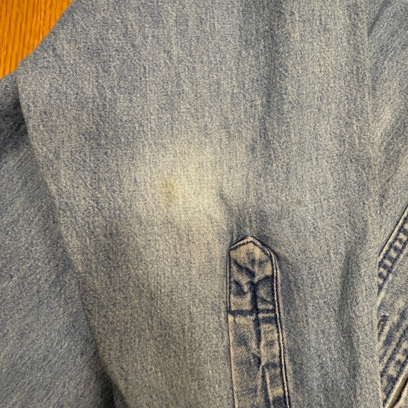 Men’s Vintage Badger 90s Coca-Cola Light Blue Denim Shirt Size XL - Picture 6 of 9